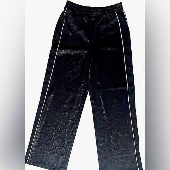 Shimmery sweatpants black and white - Picture 1 of 9
